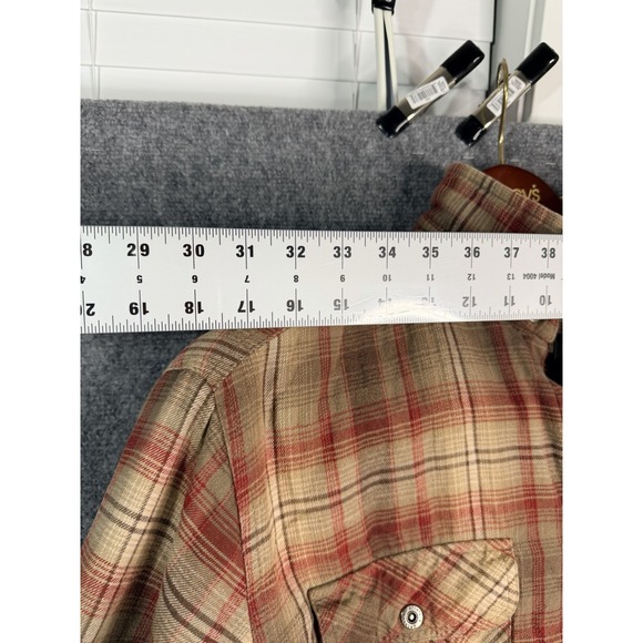 Lot 3 Grizzly Mtn Fleece Lined Plaid Flannel Snap Shirts - 2XL Red/Black + 2XL - Picture 6 of 16